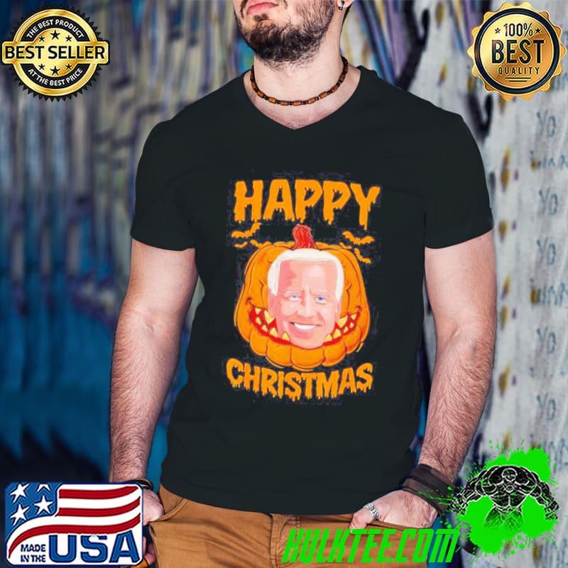 Happy Biden Pumpkin Christmas Halloween Costume s Guys V Neck Happy Biden Pumpkin Christmas Halloween Costume s Guys V Neck