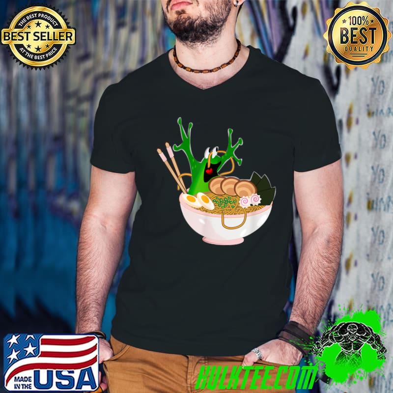 Happy Flying Frog Ramen Kawai Anime for Women Men Boys Girls T-Shirt