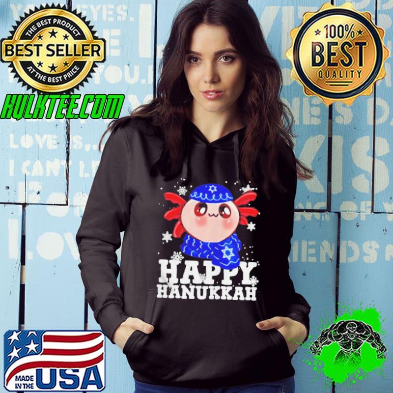 Happy Hanukkah Axolotl Kawaii shirt