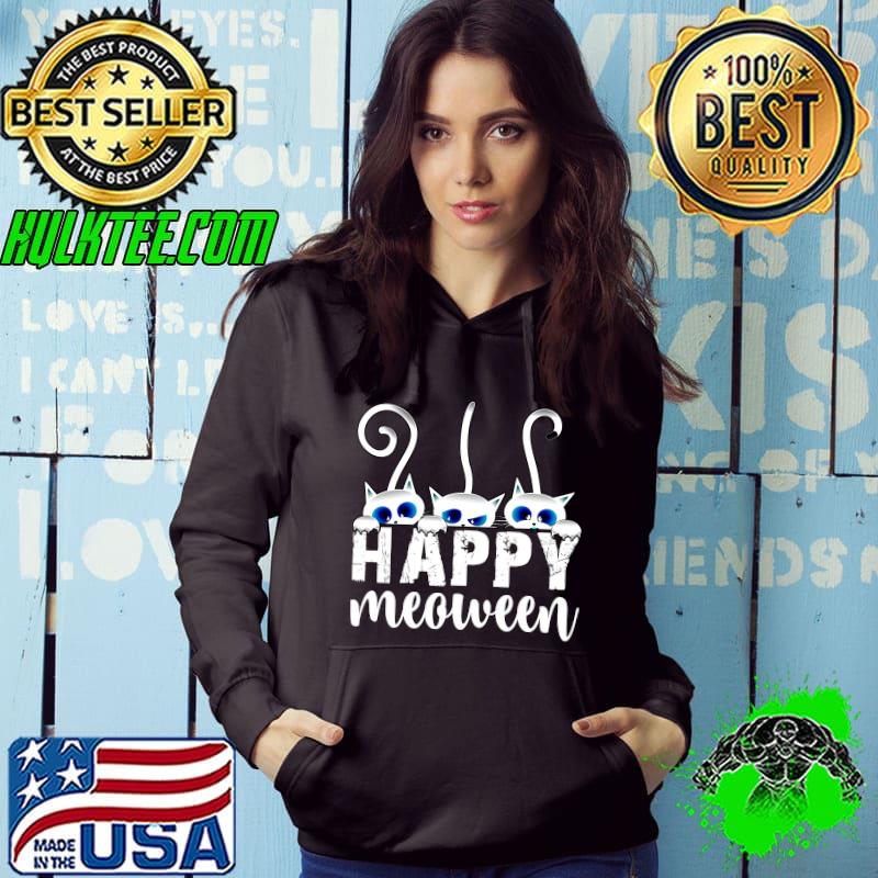 Happy Meoween Funny Cat Halloween Spooky Trick or Treat Classic T-Shirt Hoodie Happy Meoween Funny Cat Halloween Spooky Trick or Treat Classic T-Shirt Hoodie