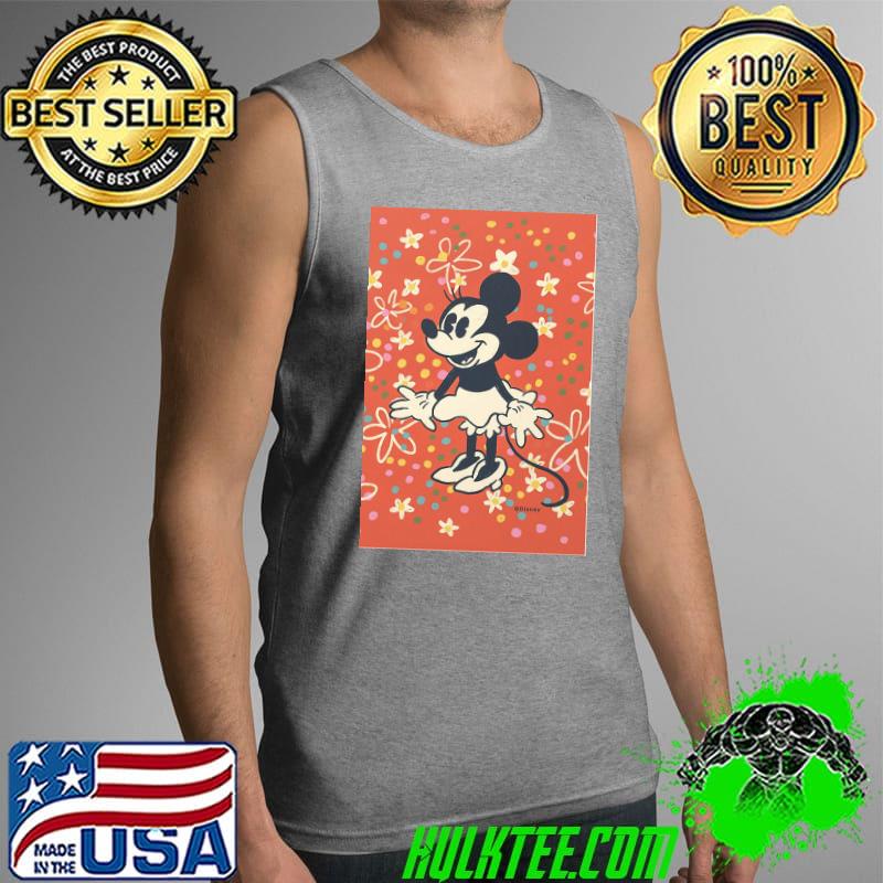 Happy Minnie Mouse Red by Gigi Rosado Disney Shirt Tank Top Happy Minnie Mouse Red by Gigi Rosado Disney Shirt Tank Top