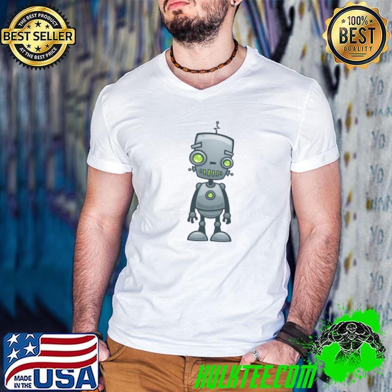 Happy Robot Shirt Guys V Neck Happy Robot Shirt Guys V Neck