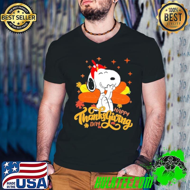 Happy Thankgiving Day Snoopy Shirt Guys V Neck Happy Thankgiving Day Snoopy Shirt Guys V Neck