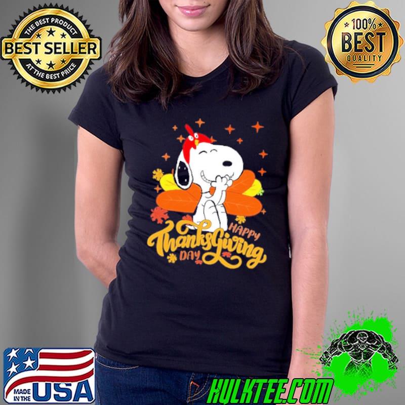 Happy Thankgiving Day Snoopy Shirt Ladies Tee Happy Thankgiving Day Snoopy Shirt Ladies Tee