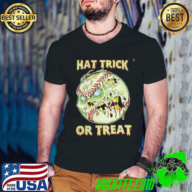 Hat Trick Or Treat Halloween Shirt Guys V Neck Hat Trick Or Treat Halloween Shirt Guys V Neck