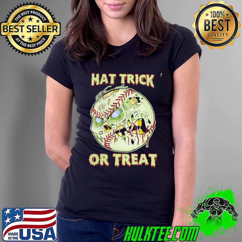 Hat Trick Or Treat Halloween Shirt Ladies Tee Hat Trick Or Treat Halloween Shirt Ladies Tee
