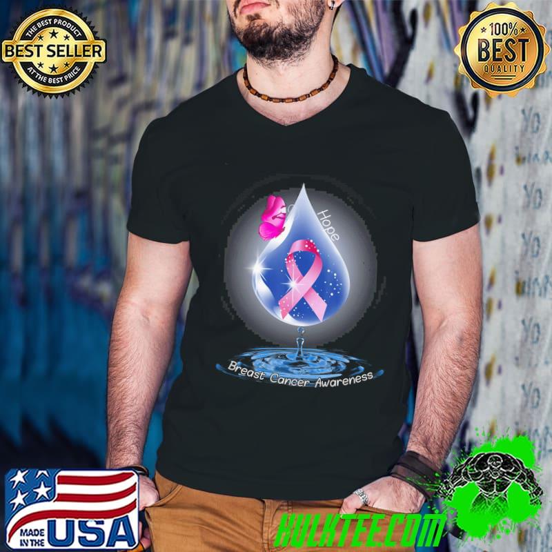 Hope water butterfly breast cancer awareness s Guys V Neck Hope water butterfly breast cancer awareness s Guys V Neck