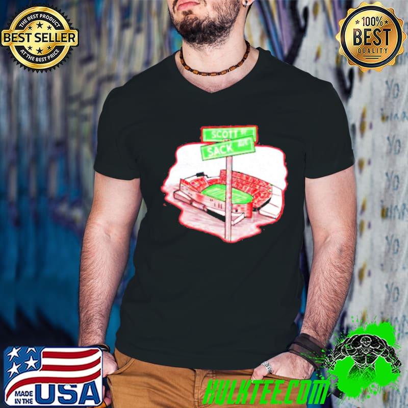 Houston stadium scott st sack ave shirt