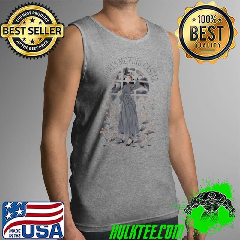 Howl's Moving Castle Girl Flower Tank Top Howl's Moving Castle Girl Flower Tank Top
