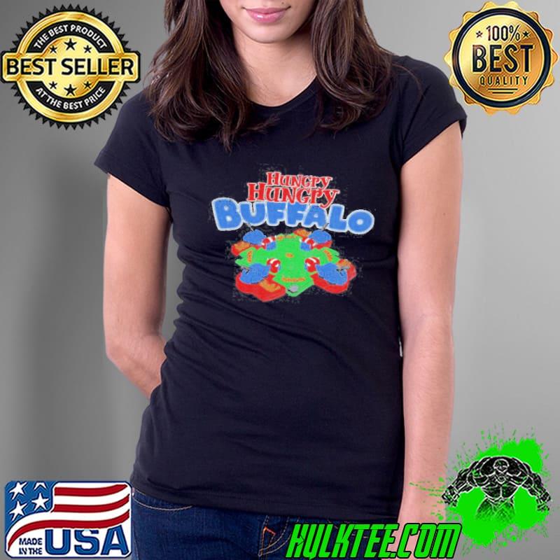 Hungry Hungry Buffalo Retro Vintage Shirt Ladies Tee Hungry Hungry Buffalo Retro Vintage Shirt Ladies Tee