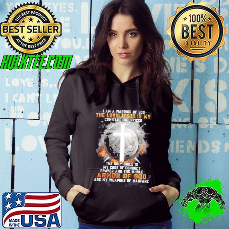 I AM A Warrior Of God The Lord Jesus Is Me Commanding Officer Armor Af God Shirt