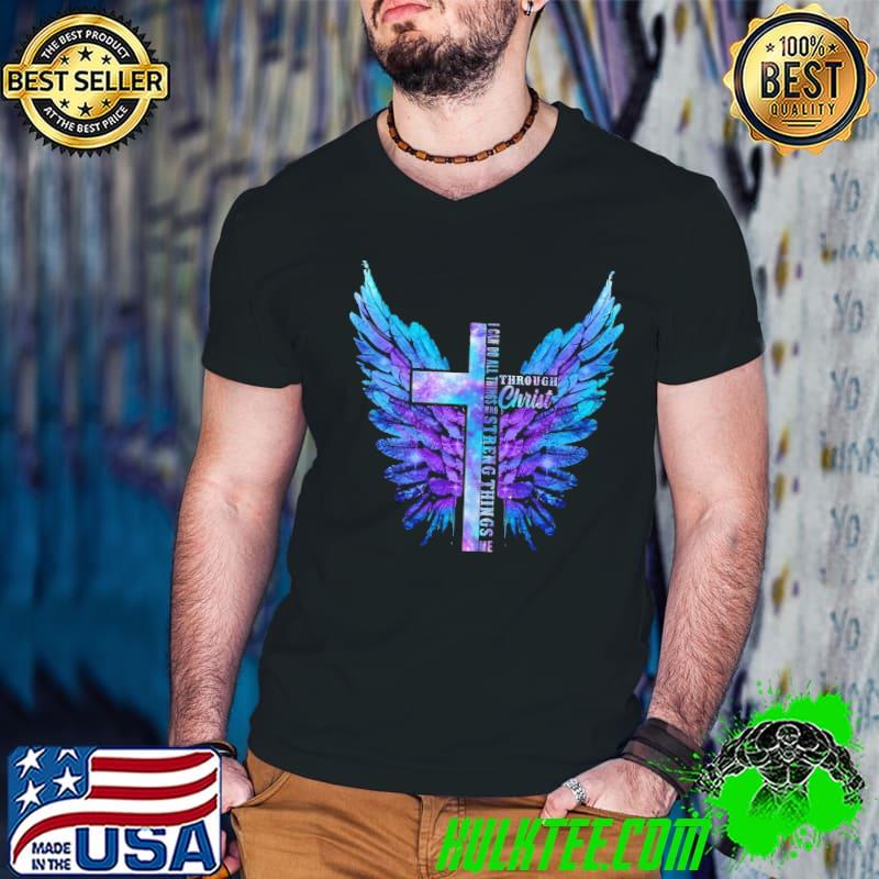 I can do all things who streng things me through christ angel s Guys V Neck I can do all things who streng things me through christ angel s Guys V Neck