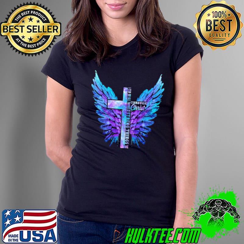 I can do all things who streng things me through christ angel shirt I can do all things who streng things me through christ angel shirt