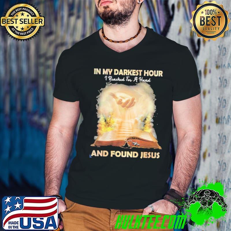 In my darkest hour i reached for a hand and found jesus s Guys V Neck In my darkest hour i reached for a hand and found jesus s Guys V Neck