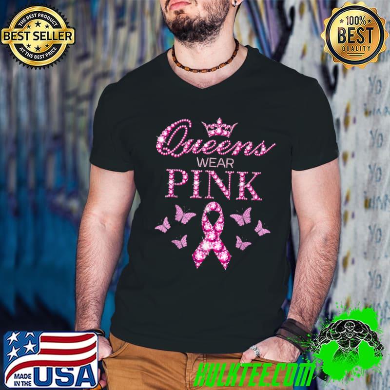 In October We Wear Pink Breast Cancer Awareness PInk Ribbon T-Shirt