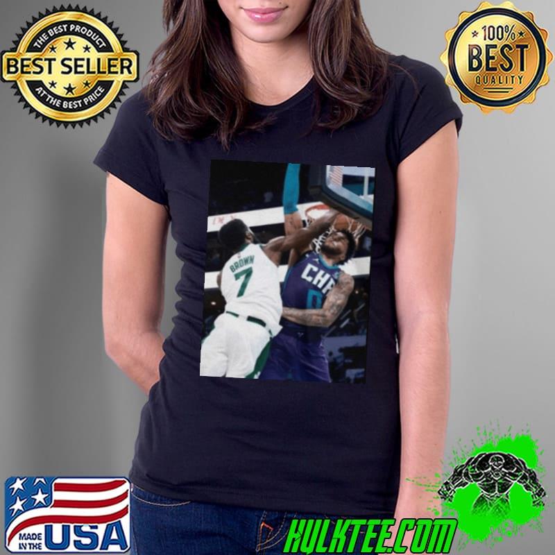 JAYLEN BROWN THROWS IT DOWN SHIRT Ladies Tee JAYLEN BROWN THROWS IT DOWN SHIRT Ladies Tee