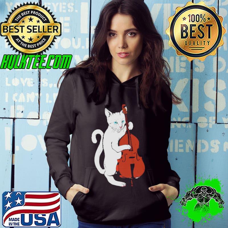 Jazz Cat Playing Upright Bass Shirt
