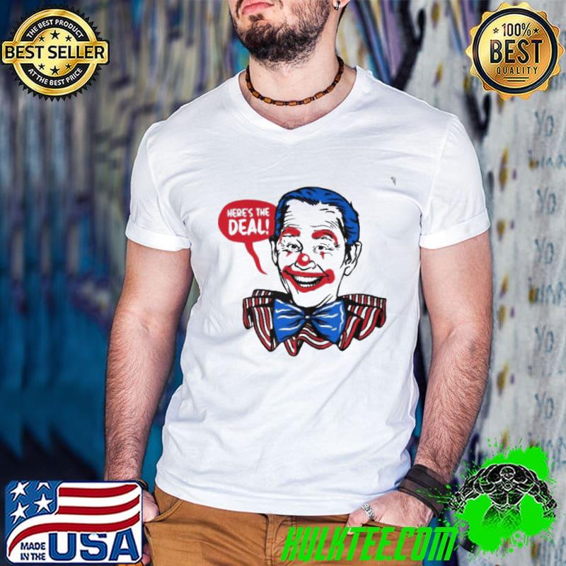 Joe Biden clown here’s the deal s Guys V Neck Joe Biden clown here’s the deal s Guys V Neck