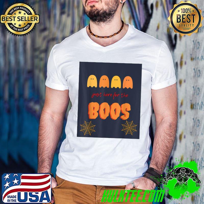 Just here for the boos Halloween T-Shirt Guys V Neck Just here for the boos Halloween T-Shirt Guys V Neck