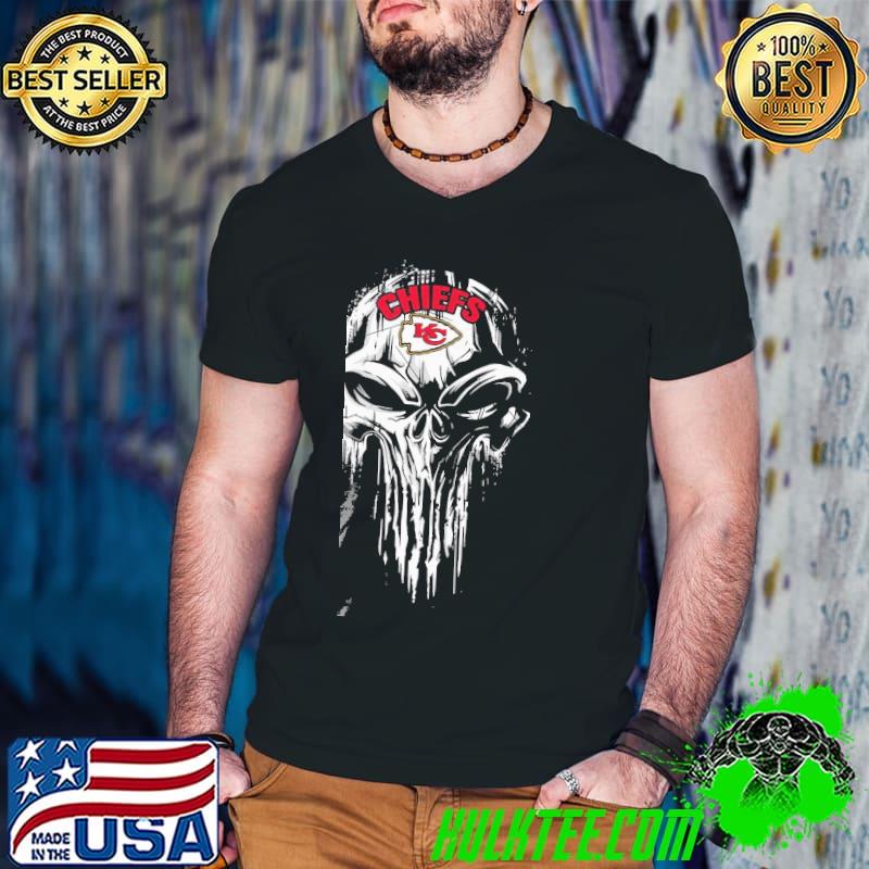 Kansas City Chiefs Punisher Shirt Guys V Neck Kansas City Chiefs Punisher Shirt Guys V Neck