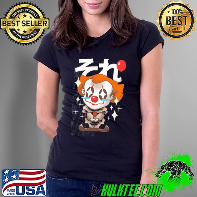 Kawaii clown cute horror movie character halloween s Ladies Tee Kawaii clown cute horror movie character halloween s Ladies Tee