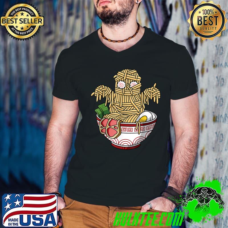 Kawaii Japanese Anime Halloween Monster Ramen Food Lovers T-Shirt