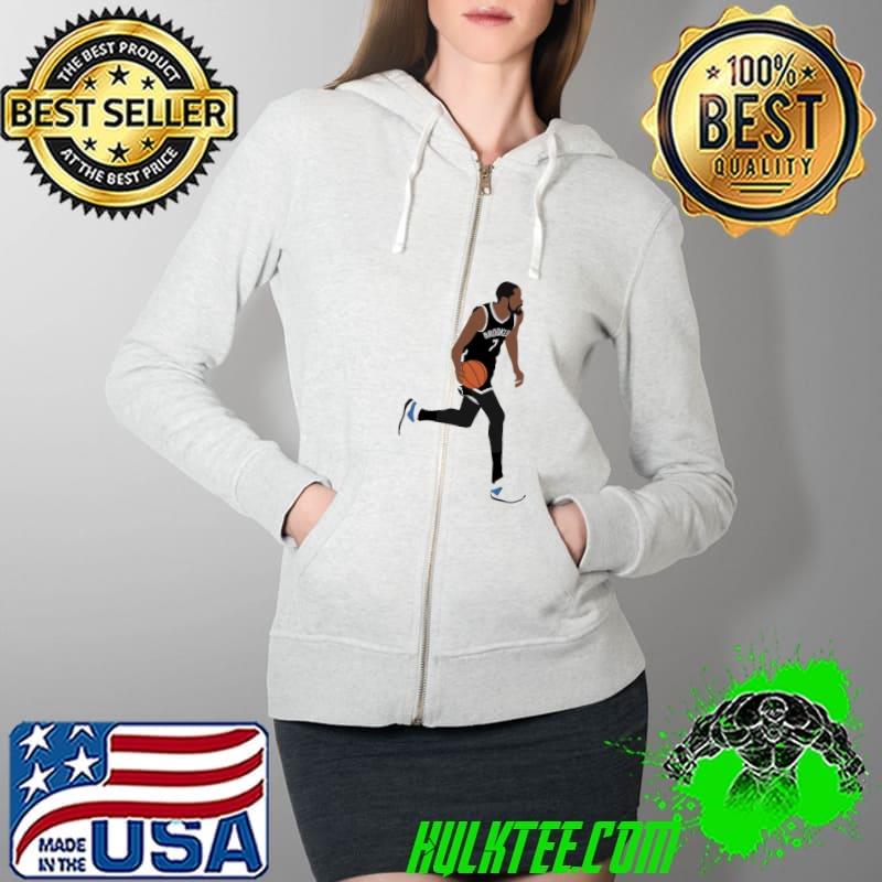 Kevin Durant - Brooklyn Nets Basketball Shirt Full Zip Hooded Kevin Durant - Brooklyn Nets Basketball Shirt Full Zip Hooded