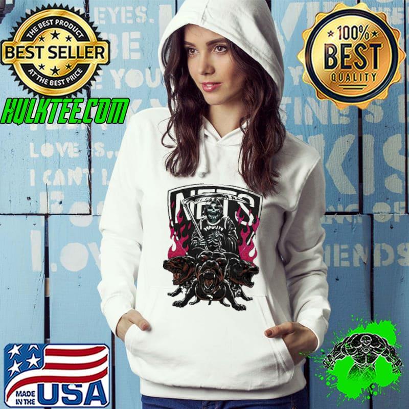 Kevin Durant Dead Ride Cerberus Brooklyn Nets Bulldog Skull Shirt Hoodie Kevin Durant Dead Ride Cerberus Brooklyn Nets Bulldog Skull Shirt Hoodie