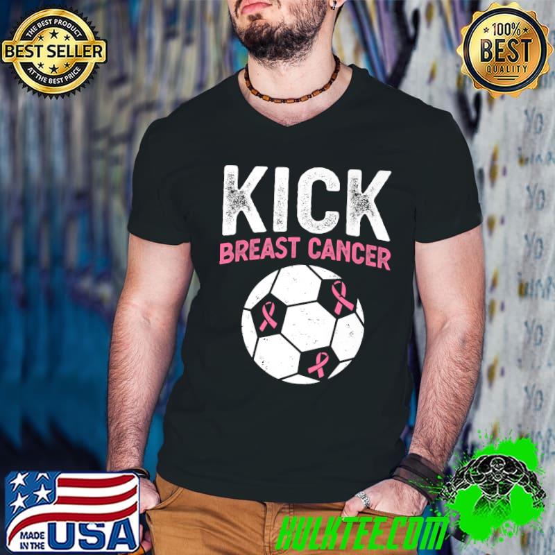 Kick Breast Cancer Awareness Soccer Pink Ribbon Supporters Premium T-Shirt Kick Breast Cancer Awareness Soccer Pink Ribbon Supporters Premium T-Shirt