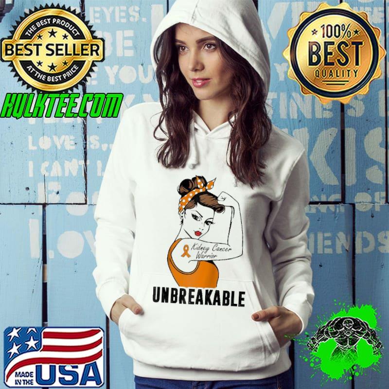 Kidney Cancer Warrior Unbreakable Strong Women Shirt