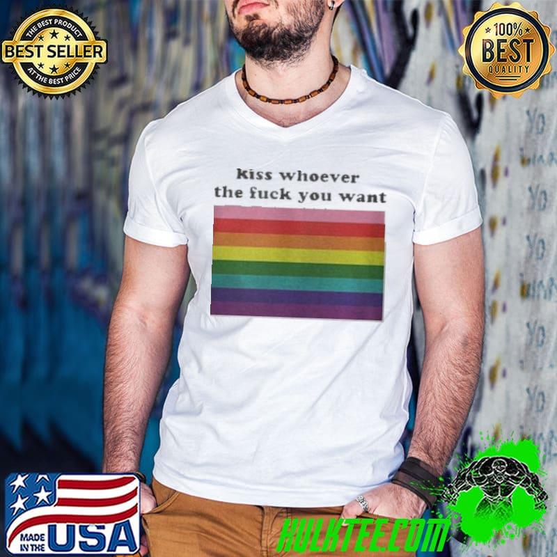 Kiss Whoever The Fuck You Want Shirt Guys V Neck Kiss Whoever The Fuck You Want Shirt Guys V Neck