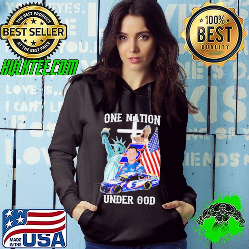 Kyle Larson Nascar One Nation Under God American flag Shirt