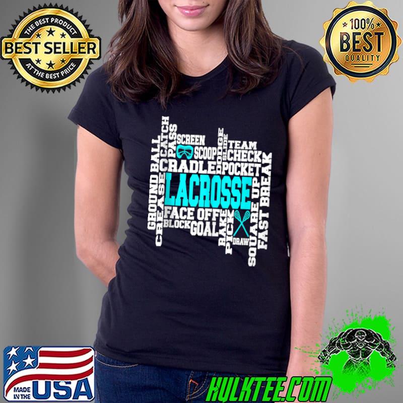 Lacrosse Gift Decor Print Theme Appreciation Black T-s Ladies Tee Lacrosse Gift Decor Print Theme Appreciation Black T-s Ladies Tee