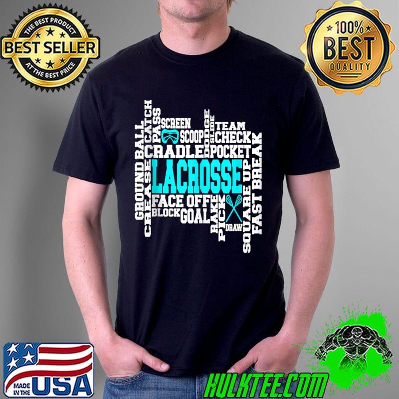 Lacrosse Gift Decor Print Theme Appreciation Black T-s Unisex Lacrosse Gift Decor Print Theme Appreciation Black T-s Unisex