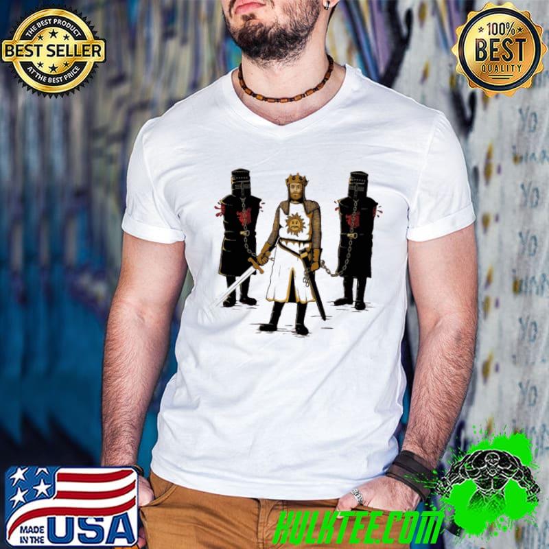 Le Roi Arthur Et le Chevalier Noir Shirt Guys V Neck Le Roi Arthur Et le Chevalier Noir Shirt Guys V Neck