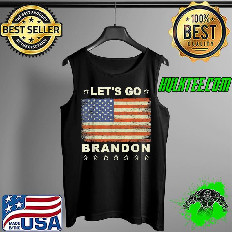 Let's Go Brandon American Flag Biden T-Shirt Tank Top Let's Go Brandon American Flag Biden T-Shirt Tank Top
