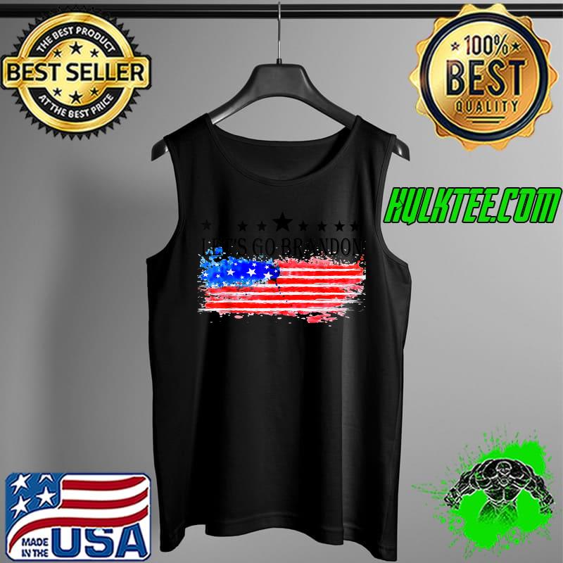 Let's Go Brandon Tee Conservative Anti Liberal US Flag American T-Shirt Tank Top Let's Go Brandon Tee Conservative Anti Liberal US Flag American T-Shirt Tank Top