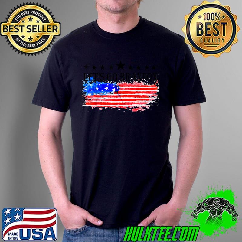 Let's Go Brandon Tee Conservative Anti Liberal US Flag American T-Shirt Unisex Let's Go Brandon Tee Conservative Anti Liberal US Flag American T-Shirt Unisex
