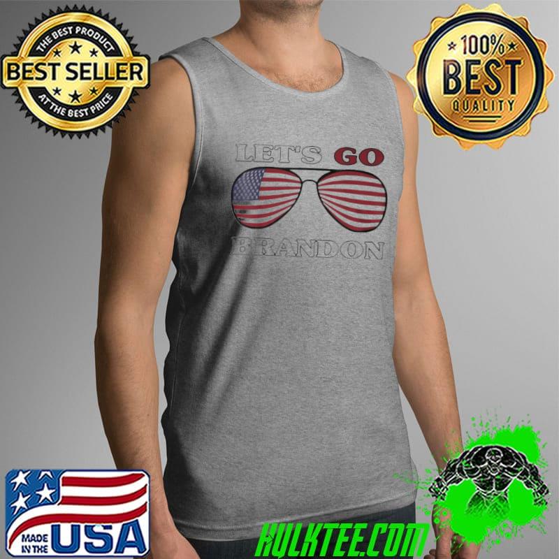 Lets Go Brandon Lets go Brandon Sunglasses USA Flag s Tank Top Lets Go Brandon Lets go Brandon Sunglasses USA Flag s Tank Top