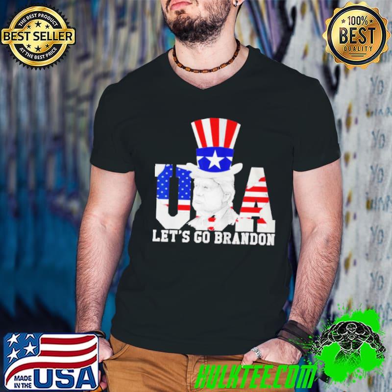 LETS GO BRANDON LETS GO BRANDON USA FLAG TRUMP 2024 SHIRT Guys V Neck LETS GO BRANDON LETS GO BRANDON USA FLAG TRUMP 2024 SHIRT Guys V Neck