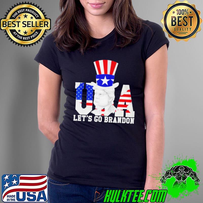LETS GO BRANDON LETS GO BRANDON USA FLAG TRUMP 2024 SHIRT Ladies Tee LETS GO BRANDON LETS GO BRANDON USA FLAG TRUMP 2024 SHIRT Ladies Tee