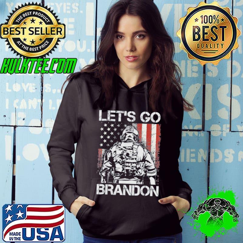 Let’s Go Brandon Veteran US American Flag Veterans T-Shirt