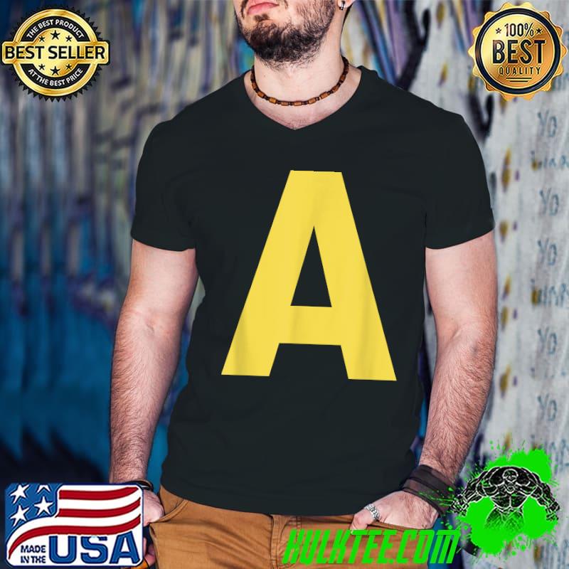 Letter A Funny Chipmunk Group Matching Halloween Costume T-Shirt