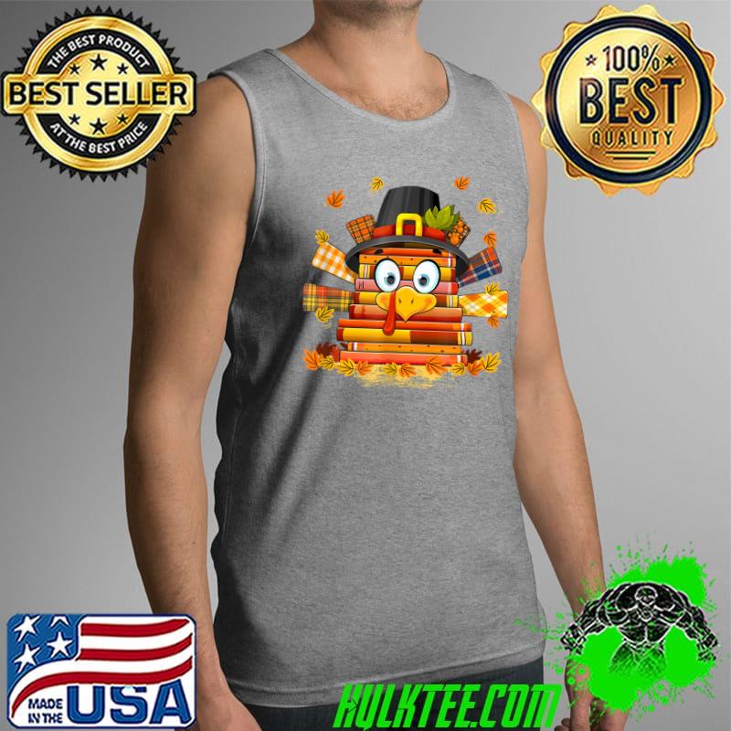 Librarian Book Lover Reader Funny Turkey Thanksgiving Autumn T-Shirt Tank Top Librarian Book Lover Reader Funny Turkey Thanksgiving Autumn T-Shirt Tank Top