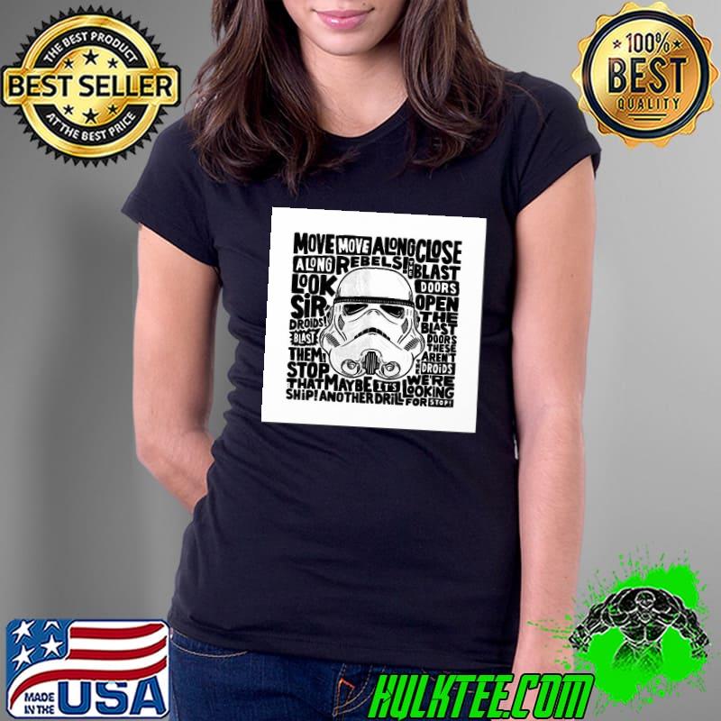 Look Sir, Droids! - Stormtrooper by Matthew Taylor Wilson Framed Shirt Ladies Tee Look Sir, Droids! - Stormtrooper by Matthew Taylor Wilson Framed Shirt Ladies Tee