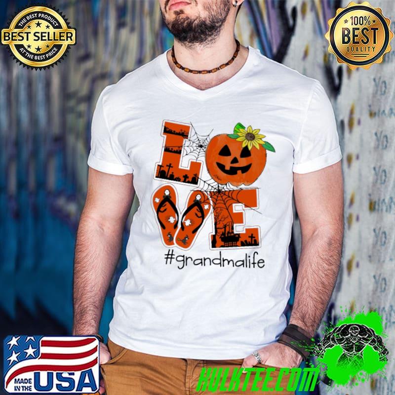 Love Grandma Life - Halloween Pumpkin Shirt