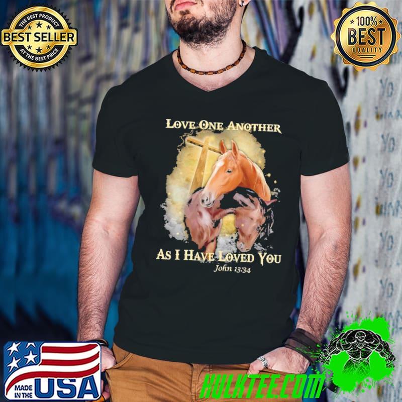 Love One Another As I Have Loved You Horses Shirt Guys V Neck Love One Another As I Have Loved You Horses Shirt Guys V Neck