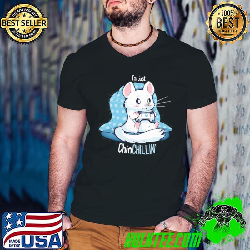 LOVELY CHINCHILLIN AND GAMING SHIRT Guys V Neck LOVELY CHINCHILLIN AND GAMING SHIRT Guys V Neck