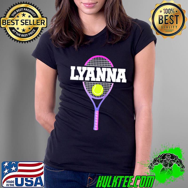 Lyanna Name Tennis Player Girls Ball and Racket Sports Fan Raglan Baseball T-s Ladies Tee Lyanna Name Tennis Player Girls Ball and Racket Sports Fan Raglan Baseball T-s Ladies Tee