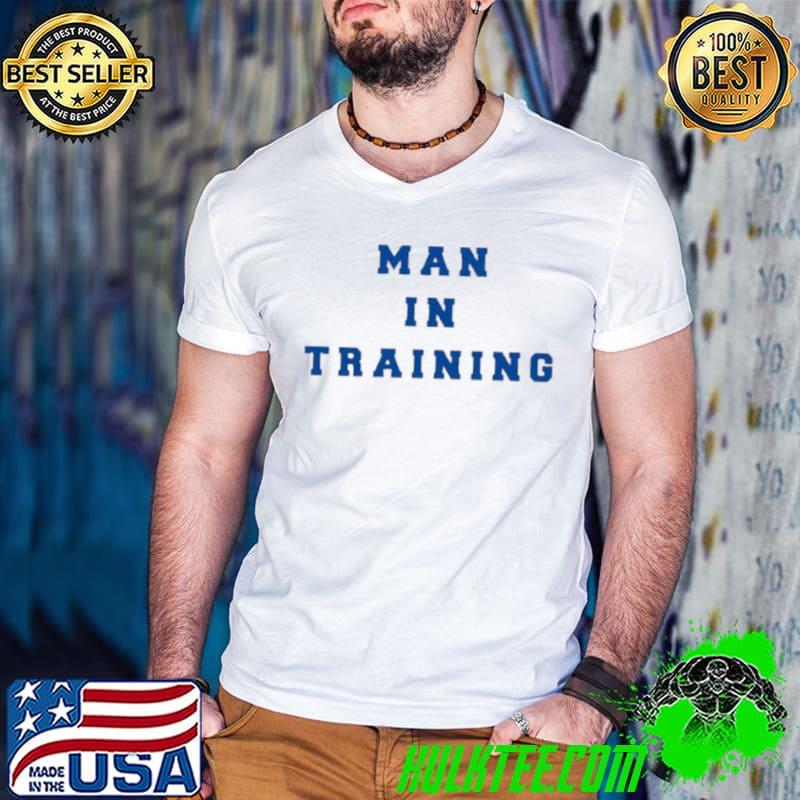 Man in training shirt